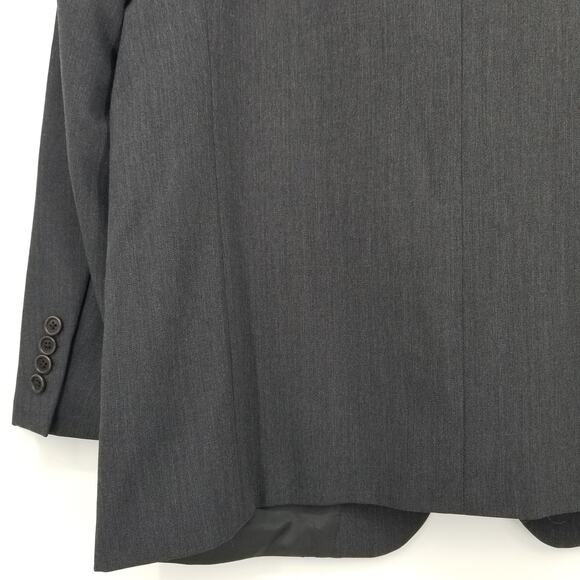 Hugo Boss Einstein Sigma Pure Wool Suit Coat 40L Mens 3 Button Blazer Charcoal - Picture 7 of 8